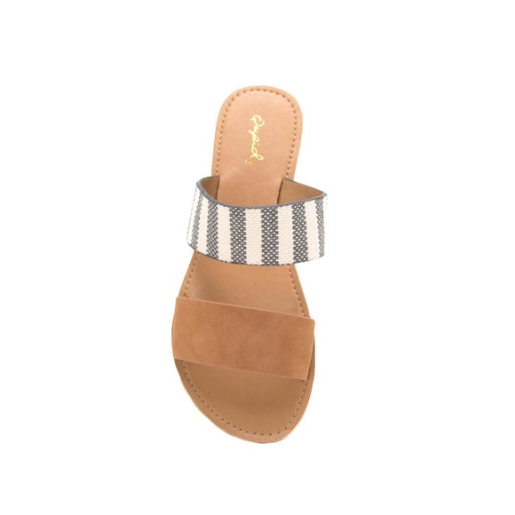 Shoes - Camel Two Band Slide